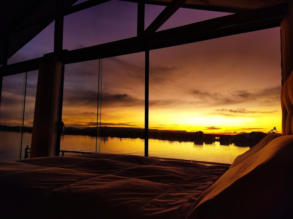 Vila Titicaca Habitacion Panoramica Vista Al Amanecer Puno Exteriér fotografie