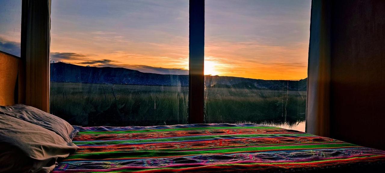 Vila Titicaca Habitacion Panoramica Vista Al Amanecer Puno Exteriér fotografie