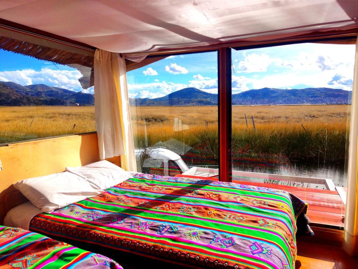 Vila Titicaca Habitacion Panoramica Vista Al Amanecer Puno Exteriér fotografie