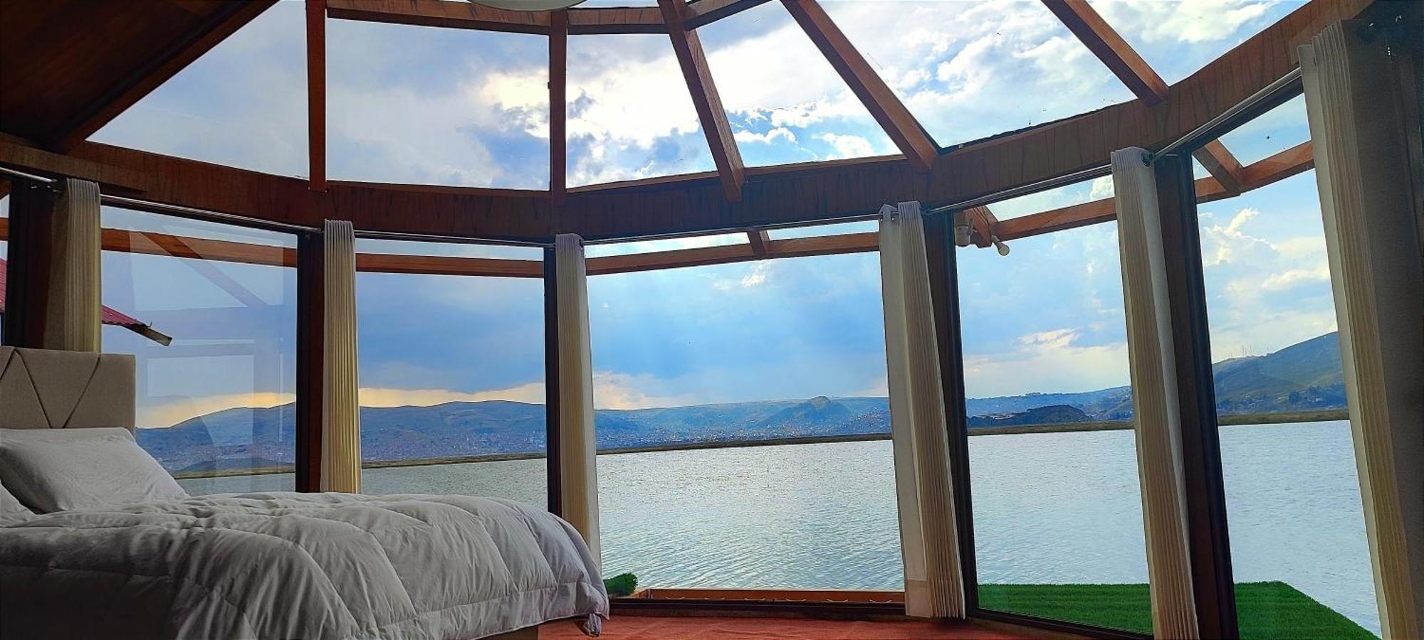 Vila Titicaca Habitacion Panoramica Vista Al Amanecer Puno Exteriér fotografie