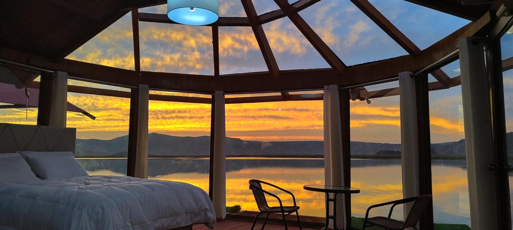 Vila Titicaca Habitacion Panoramica Vista Al Amanecer Puno Exteriér fotografie