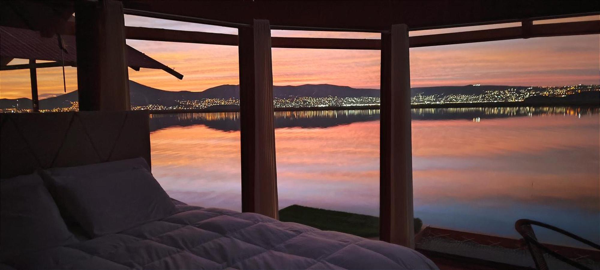 Vila Titicaca Habitacion Panoramica Vista Al Amanecer Puno Exteriér fotografie