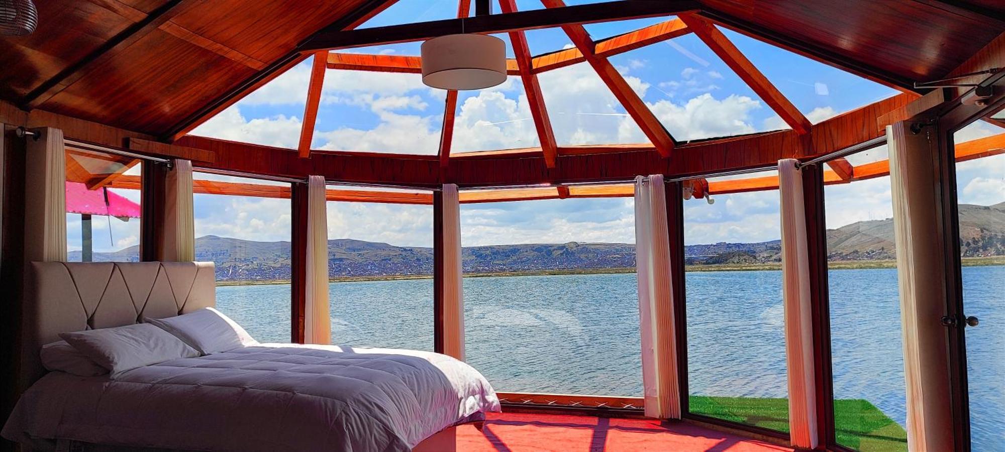 Vila Titicaca Habitacion Panoramica Vista Al Amanecer Puno Exteriér fotografie